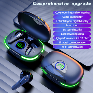 Écouteurs sans fil Tws <span class=keywords><strong>Air</strong></span> Pro 80, affichage Led numérique, oreillettes Bt5.1 à commande tactile, écouteurs intra-auriculaires Pro 80, offre spéciale - Product Image 6