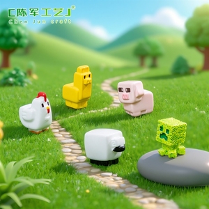 Figuras <span class=keywords><strong>de</strong></span> animales <span class=keywords><strong>de</strong></span> alpaca en versión Q para micropaisajes, accesorios decorativos DIY, mini adornos. - Product Image 1
