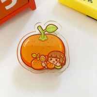 Clips de papeterie personnalisés en acrylique transparent, motif mini panda mignon, écologiques, pour notes adhésives – Prix de gros