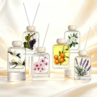 Groothandel 100ml luchtverfrisser aroma diffuser gedroogde bloemen huisgeur fruit bloemengeur