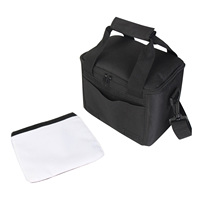 Sac isotherme vierge pour sublimation, impression par transfert thermique DIY, sac alimentaire portable isolé, panneau de sublimation blanc en polyester, forme cube