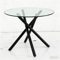 Table à manger portable et facile à transporter pour petits appartements, pieds en noyer, design économique