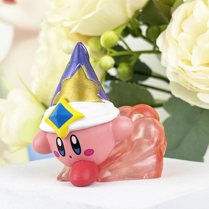 BJ 4 unids/set lindo Kawaii dibujos animados ornamento Anime juguete modelo vinilo Rosa <span class=keywords><strong>Kirby</strong></span> figura juego figura de acción - Product Image 3