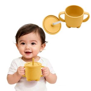 Custom Silicone Straw Drinking Portable Durable Cartoon Penguin Soft <b>Cup</b> for Outdoor - Product Image 6