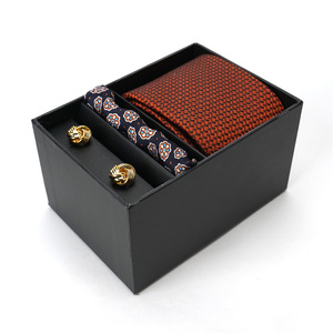 Набор из 3 шелковых галстуков с регулируемой шириной для деловых и официальных подарков - Product Image 1