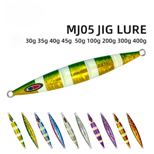 Jig métallique de pêche verticale en eau profonde, gamme complète 20g à 400g, lumineux, en plomb, pour thon et amberjack - Product Image 1