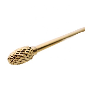 Broca para clavos <span class=keywords><strong>de</strong></span> carburo <span class=keywords><strong>de</strong></span> tungsteno <span class=keywords><strong>de</strong></span> larga duración <span class=keywords><strong>de</strong></span> la marca X & A, Color dorado, cabeza <span class=keywords><strong>de</strong></span> bola pequeña súper afilada, cabeza cónica, enchufe <span class=keywords><strong>de</strong></span> plástico para EE. UU. - Product Image 2