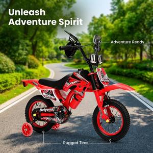 Vélo pour enfants style mini-<span class=keywords><strong>moto</strong></span>, directement de l'usine, 12, 16, 20 pouces, pour garçons, avec roues d'apprentissage, personnalisation OEM disponible - Product Image 3