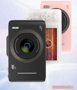 Appareil photo numérique pour enfants à double objectif avant et arrière, 48MP, vidéo UHD 2.5K, zoom numérique 16X, écran rabattable 160° °   Caméra de vlog grand angle pour étudiants - Product Image 5