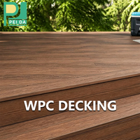 Planches de terrasse en WPC pour jardin, patio et balcon - Matériau composite durable, résistant aux intempéries et nécessitant peu d'entretien