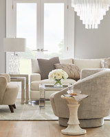 KUMUSI FURNITURE Table d'appoint Petite table basse Marbre Salon Canapé Table d'angle Balcon Buffet