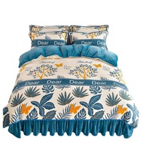 Nouvelle Housse de Couette et Taie d'Oreiller en Flanelle de Fibre de Lait Épaisse Hiver 2026, Double Face en Fourrure de Zibeline, Drap de Lit Simple et Double