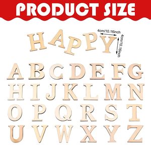 26 pezzi 1.8 pollice maiuscolo <span class=keywords><strong>A</strong></span> <span class=keywords><strong>A</strong></span> <span class=keywords><strong>Z</strong></span> alfabeto in legno lettere segno decorazione in legno incompiuto lettere artigianali per decorazione della parete - Product Image 2