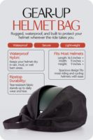 Sac à casque d'équitation imperméable en polyester - Conception durable en Ripstop, grande capacité, fermeture éclair, utilisation toutes saisons pour le rangement