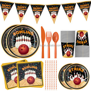 Platos y Servilletas de Papel para Fiestas Temáticas de Boliche, Venta al por Mayor para Eventos, Gran Éxito de Ventas - Product Image 2