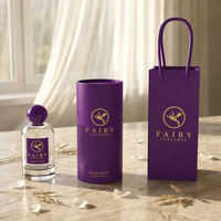 Flacons de parfum en verre personnalisés (30ml/50ml/100ml/20ml) avec pulvérisateur à pompe, papier spécial PP, revêtement UV, estampage à chaud, gaufrage, Fujian