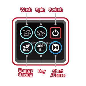 Lucky Toys Machine à laver électrique ensemble de blanchisserie semblant <span class=keywords><strong>jouet</strong></span> jouer laveuse et sécheuse ensemble Mini <span class=keywords><strong>jouet</strong></span> de lavage appareils ménagers - Product Image 5