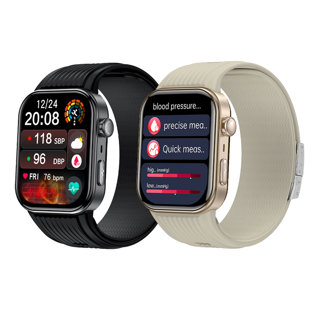 S191 Smart Watch Air Pump Airbag for Accurate Blood Pressure 1.95" AMOLED Screen ECG SpO2 Temperature BT Calling Health Wearable