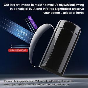 Muestras Gratis de Hierbas Secas, Frascos de Vidrio UV Herméticos de Boca Ancha para Almacenamiento de Flores Secas - Product Image 2