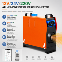 Chauffage de voiture autonome diesel portable de haute qualité 5kW 12V 24V 220V, silencieux, chauffage de stationnement électrique portable pour voiture