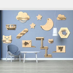 Relipet RLA044 Cat Wall Shelves Scratcher Frame Mounted Interactive Toys Cat Wall Furniture Interactive toys Cat Climbing Wall