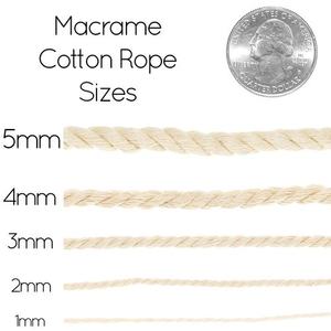 Cordón de Macramé Trenzado en Oferta, <span class=keywords><strong>Cuerda</strong></span> de Algodón Natural de 3mm, 4mm y <span class=keywords><strong>5mm</strong></span> - Product Image 6