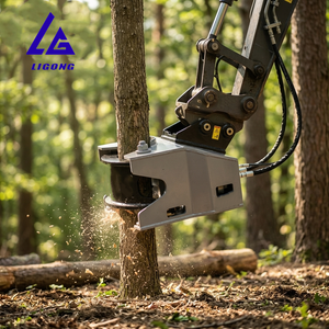 Cisaille hydraulique forestière robuste de 2 à 45 tonnes en acier galvanisé avec grappin à large ouverture pour la foresterie et la construction - Product Image 1