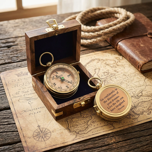 Boussole de scout en laiton vintage gravée, 3 pouces, avec pointeur, pour navigation nautique, portable, de poche, pour la randonnée, cadeau - Product Image 5