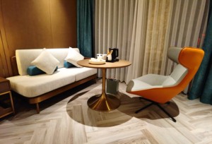 Juego de Muebles de Dormitorio de Estilo Turco Moderno y Lujoso, Tamaño King, y Juego de Sala de Estar Completo para Proyectos de Habitaciones de Hotel - Product Image 6