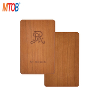 13,56 MHz respetuoso con el medio ambiente de madera RFID Key Card Wood MIFARE Classic 1K Key Cards para Hotel