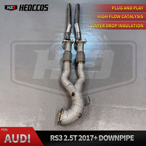 Tuyau de descente avant en acier inoxydable 304 pour <span class=keywords><strong>AUDI</strong></span> <span class=keywords><strong>RS3</strong></span> 8V 2.5T 2018+ – Échappement haute performance à flux élevé pour un son puissant et une libération de <span class=keywords><strong>puissance</strong></span> - Product Image 6