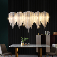 Lustre en cristal de luxe personnalisé pour hall d'hôtel, villa, escalier, projet de décoration intérieure haut de gamme