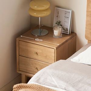 Lemari Nakas Kayu Solid Mewah dengan 2 Laci Desain Modern untuk Perabot Kamar Tidur, Ruang Tamu & Penggunaan Hotel - Product Image 4