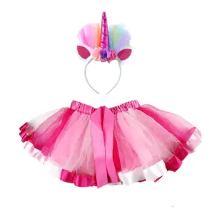 Bela Venda Quente Brilhante Aniversário Rainbow Tutu Vestido Para Meninas 2023 Saia Vestido 2 Traje De Terno 2-12 Anos