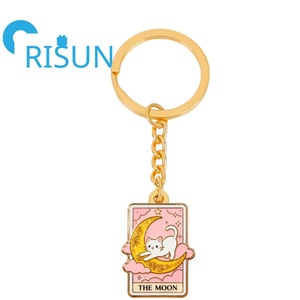 พวงกุญแจโลหะแบบกอธิคเกร็กเกอร์ผู้เก็บเกี่ยวไพ่ทาโรต์ - Product Image 2