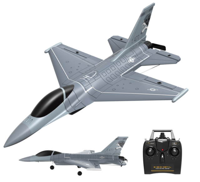 Factory VOLANTEXRC F-16 F16 RC Plane 4CH Jet Fighting RTF With Xpilot Stabilizer Perfect for Beginners 761-10 RC Glider Toys