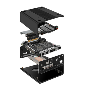 Topton Nieuwe Zachte Router 2*10G Sfp 4x Intei I226-V 8X2.5G Lan I7-10510U Nvme 6 * Sata Firewall Apparaat Mini Pc Proxmox <span class=keywords><strong>Server</strong></span> - Product Image 6