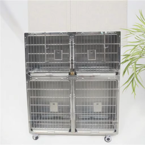 Acier inoxydable de luxe moderne durable pliable résistant à l'eau <span class=keywords><strong>Cage</strong></span> pour animaux de compagnie chien hôpital <span class=keywords><strong>Cage</strong></span> vétérinaire ICU embarquement élevage - Product Image 4