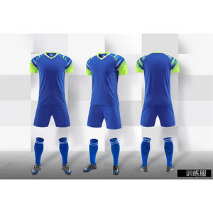 โรงงานโลโก้ที่กําหนดเองเสื้อฟุตบอลเปล่าชุดเสื้อฟุตบอลชุดฟุตบอลชายชุดกีฬาคลับทีมชุดฝึกซ้อมชุด - Product Image 5