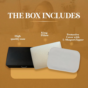 Almohada Cervical King Size con Relleno de Látex Antibacteriano Ecológico, Función de Masaje, Funda Personalizable de Felpa para un Sueño de Lujo - Product Image 3