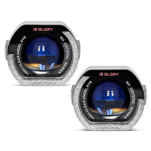 <span class=keywords><strong>5D</strong></span> Angel Eyes Devil Eye Acrílico LED Luces de circulación diurna Lente colorida 12V 1000 lúmenes para automóviles con luces de marquesina de dirección - Product Image 4
