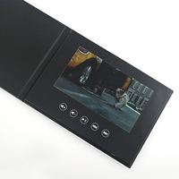Boîte vidéo magnétique promotionnelle en gros avec écran LED, boîte cadeau vidéo LCD