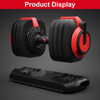 3 en 1 Poids Kg Lb 12 Niveaux Réglage du poids Haltères réglables gratuites Kettlebell Barbell Sets