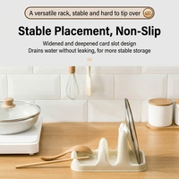 Support de couvercles de casseroles double couche de luxe léger, organisateur de comptoir non pliable transparent pour rangement de cuisine