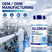 Capsules de Sélénium en Gros, 250 mcg, 60 Capsules Végétales, Soutien Antioxydant, Booster Thyroïdien, Complément Alimentaire
