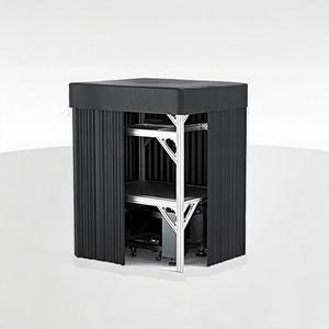 LBTEK SCW3615-HPR Cortina de Protección contra la Luz, Plataforma Óptica, Cámara Oscura, Marco para Instrumentos, Perfil de Aluminio, Recinto de Laboratorio - Product Image 5