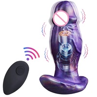 Dildo anal vibrant de 6 pouces, 10 modes de stimulation, en silicone souple, résistant à l'eau, sensation de toucher réel, rechargeable, forme extraterrestre
