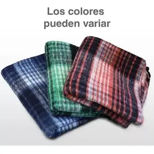 Manta Colap TILMA de 200 cm x 140 cm, Cubrecama de Lana y Microfibra Tejida, Diseño Tradicional Ecológico - Product Image 3