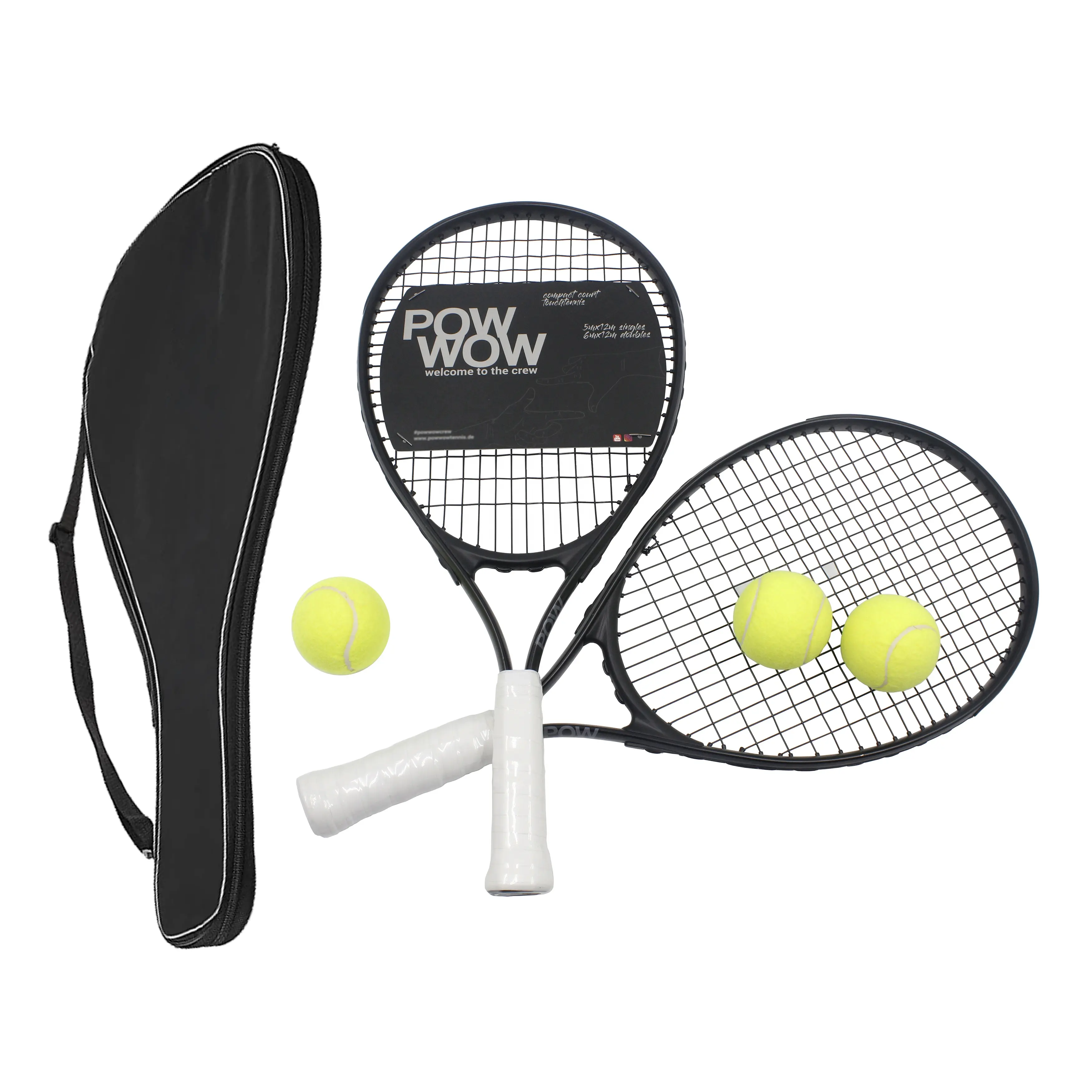 Tennis Rackets for Adults 27 inch Tennis Racquets - 2 Player Tennis Racket Set Carbon Fiber High Grade Aluminum