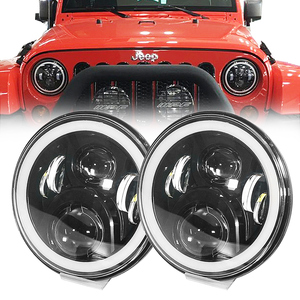 Faro led de 7 pulgadas para motocicleta, luz de señal de giro DRL para Jeep Wrangler, Harley - Product Image 6